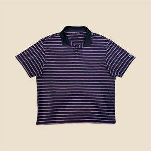 Nike Golf Dri-FIT Vented Polo - Purple/Black/White‎ - XXL